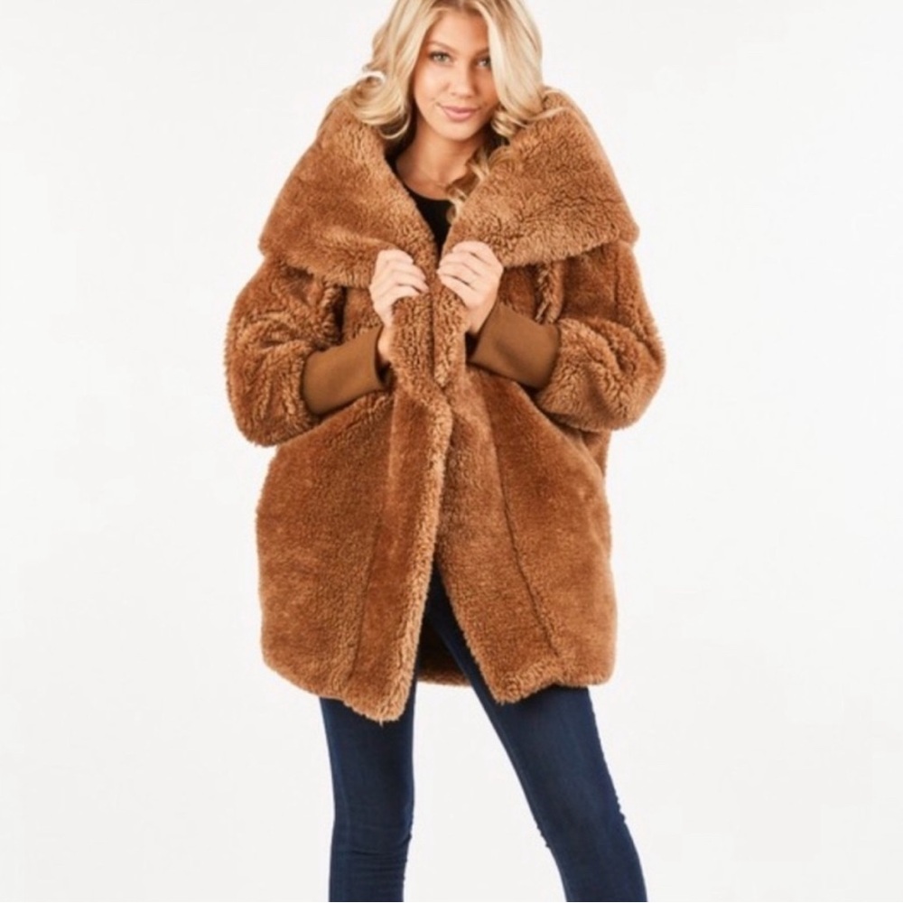 Teddy Faux Fur Oversized Coat